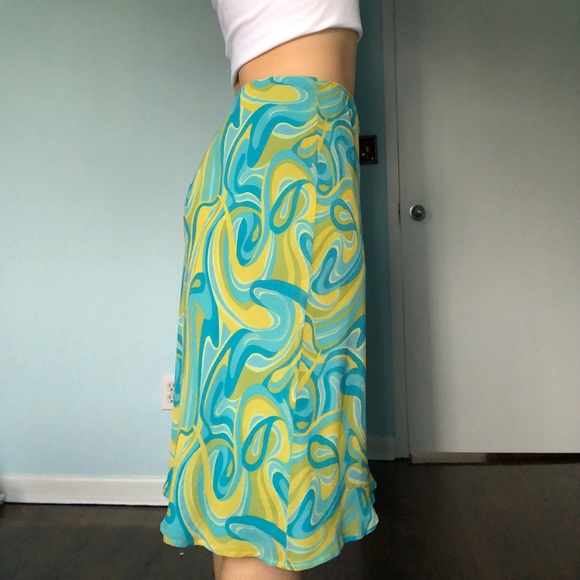 INC Vintage Y2K Abstract Swirl Skirt - Picture 4 of 4